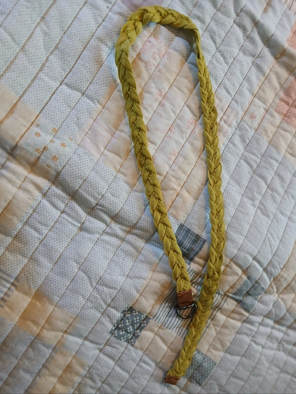 Kids Braided Belt in Lime Green